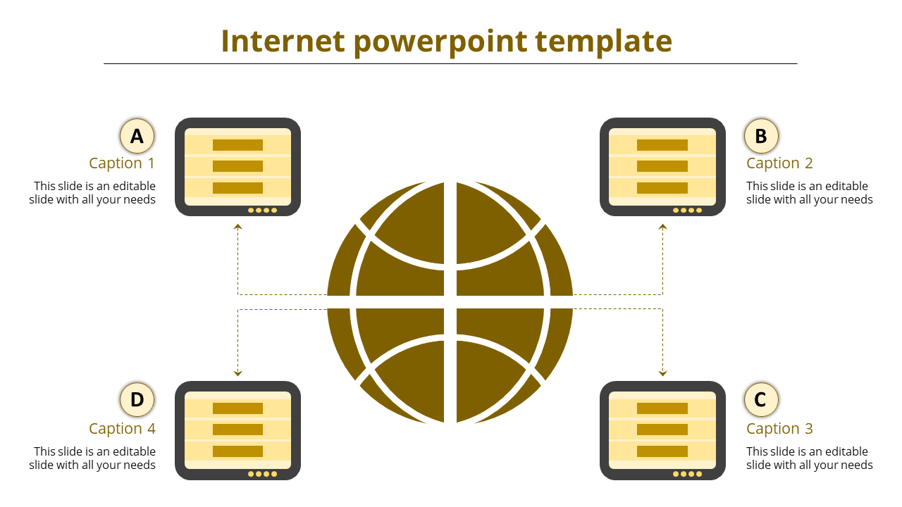 internet powerpoint template-internet powerpoint template-yellow